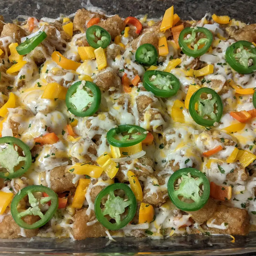 Spicy tater tot casserole.